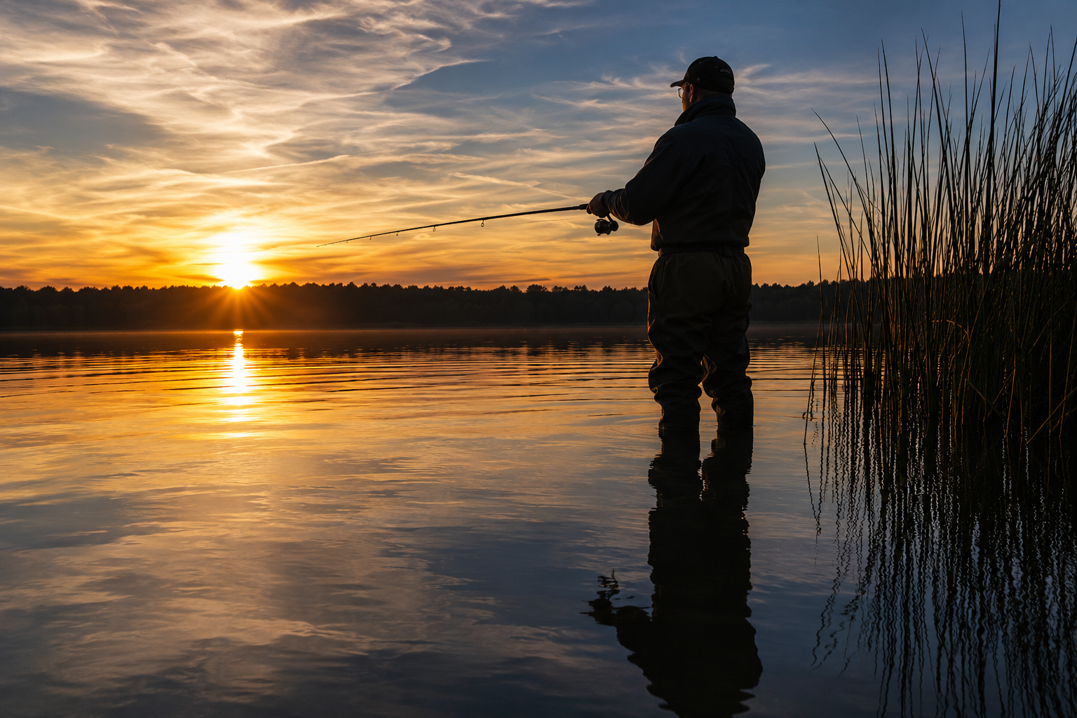 Angelsport – Entspannung am See.